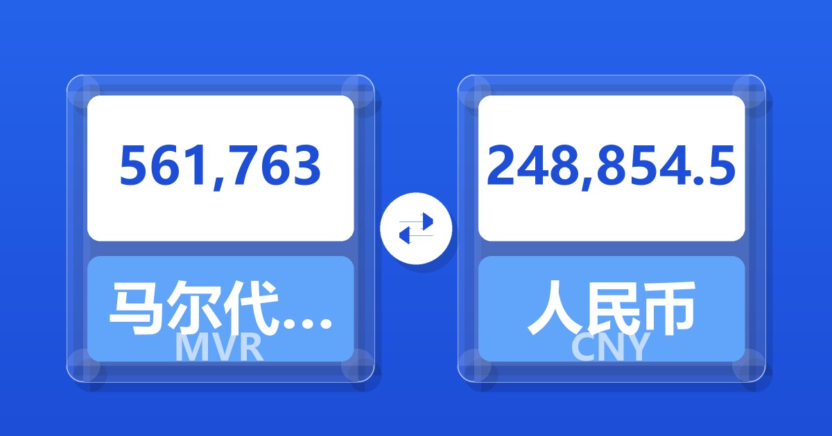 561,763马尔代夫拉菲亚兑人民币