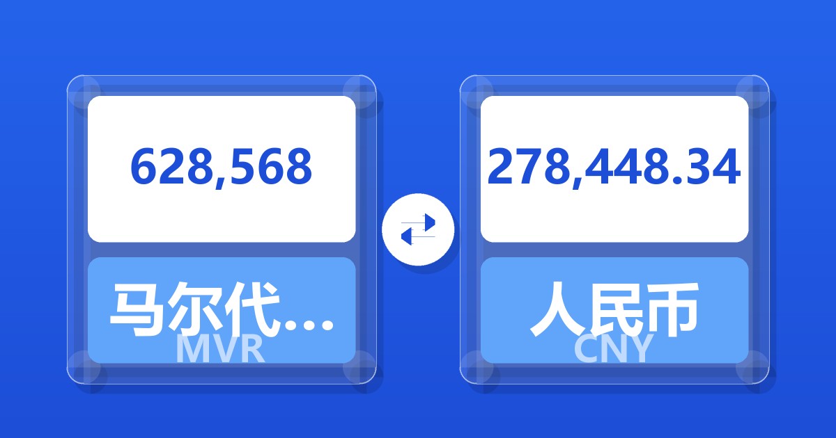 628,568马尔代夫拉菲亚兑人民币