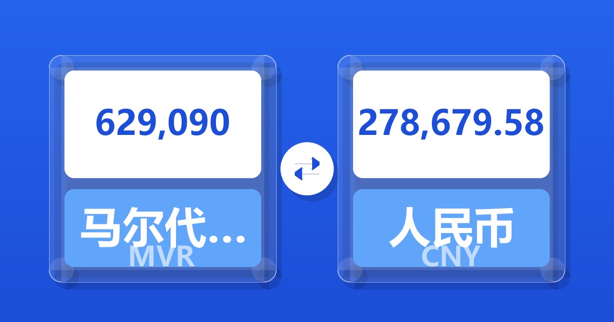 629,090马尔代夫拉菲亚兑人民币