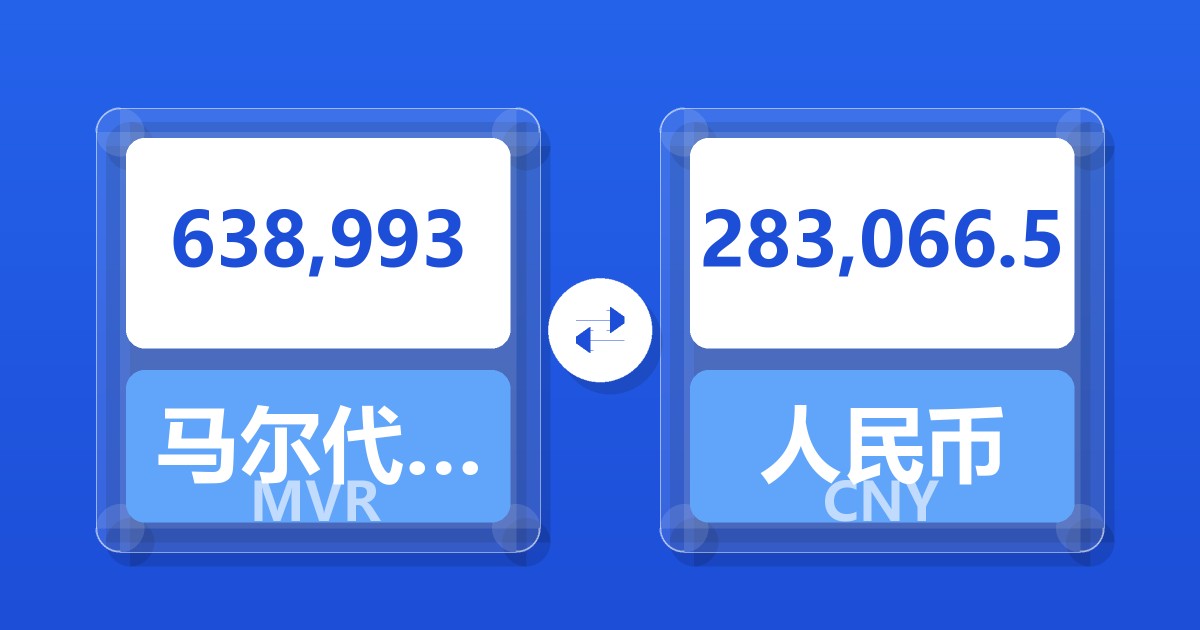 638,993马尔代夫拉菲亚兑人民币