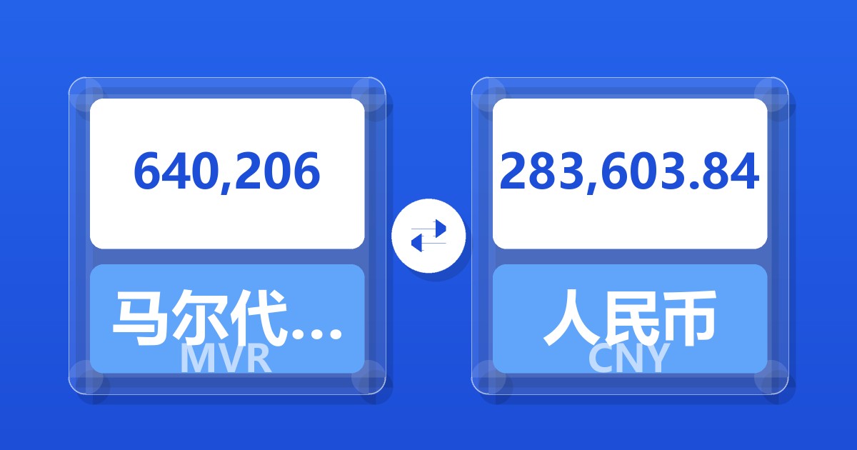 640,206马尔代夫拉菲亚兑人民币