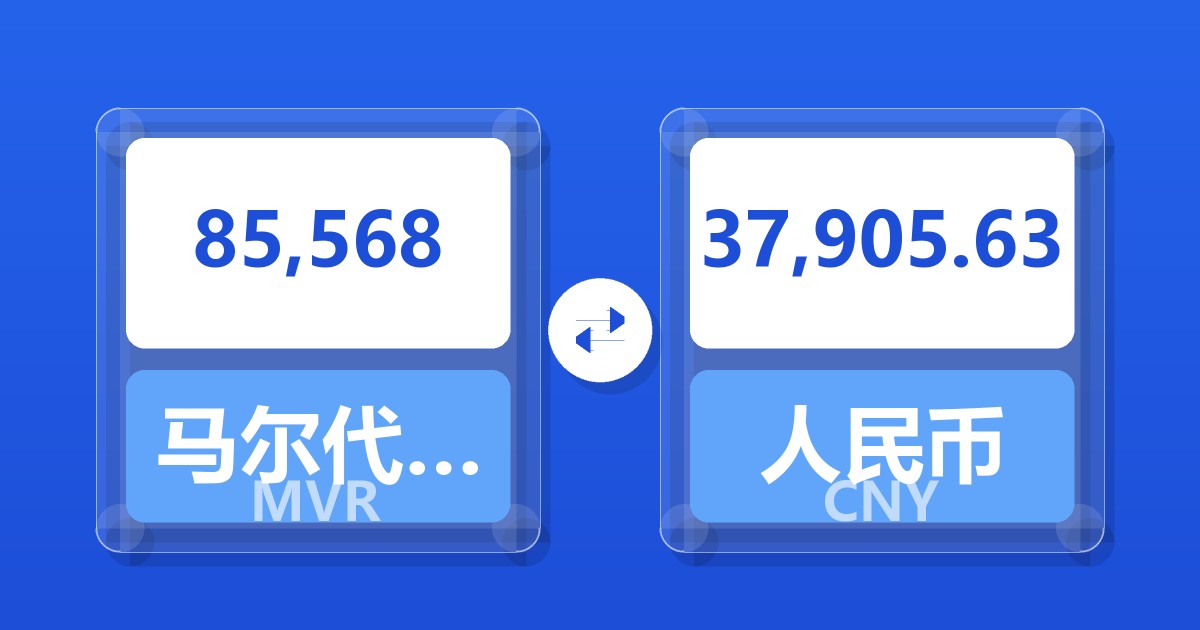 85,568马尔代夫拉菲亚兑人民币