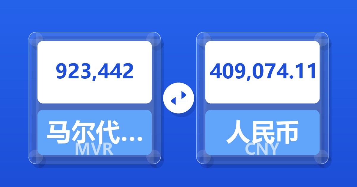 923,442马尔代夫拉菲亚兑人民币