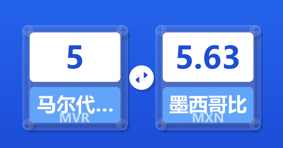 5马尔代夫拉菲亚兑墨西哥比索