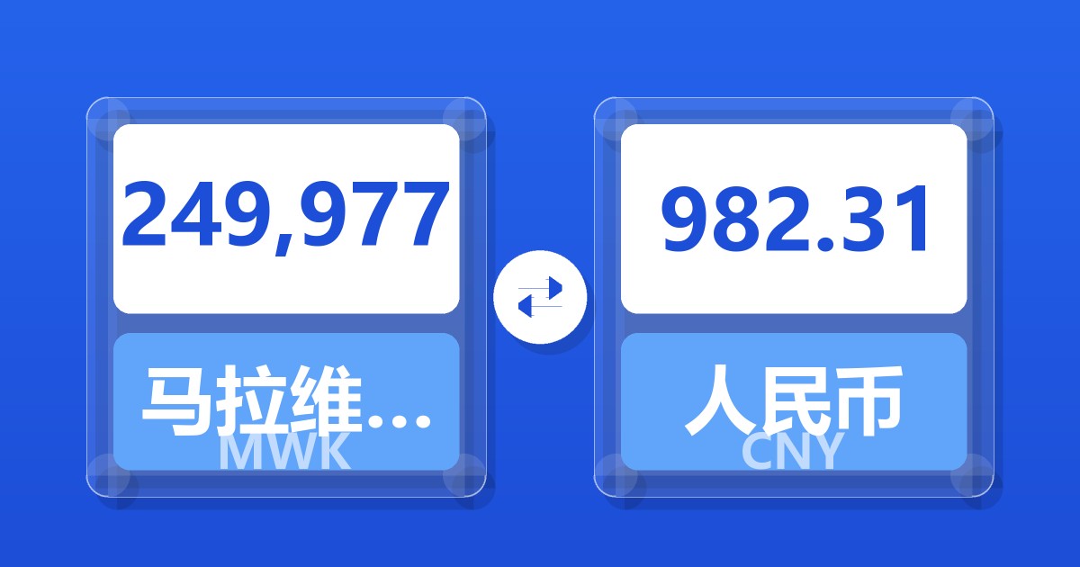 249,977马拉维克瓦查兑人民币