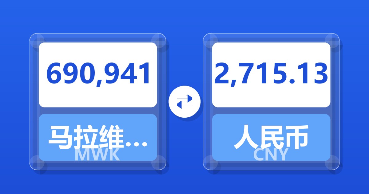 690,941马拉维克瓦查兑人民币