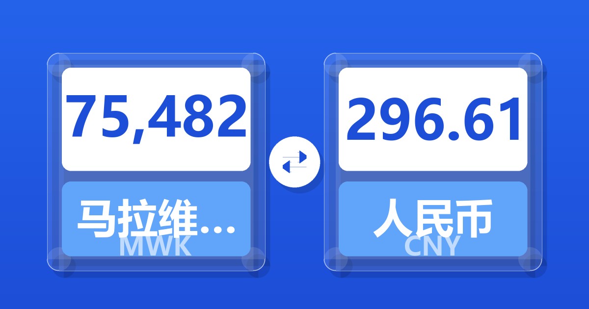 75,482马拉维克瓦查兑人民币