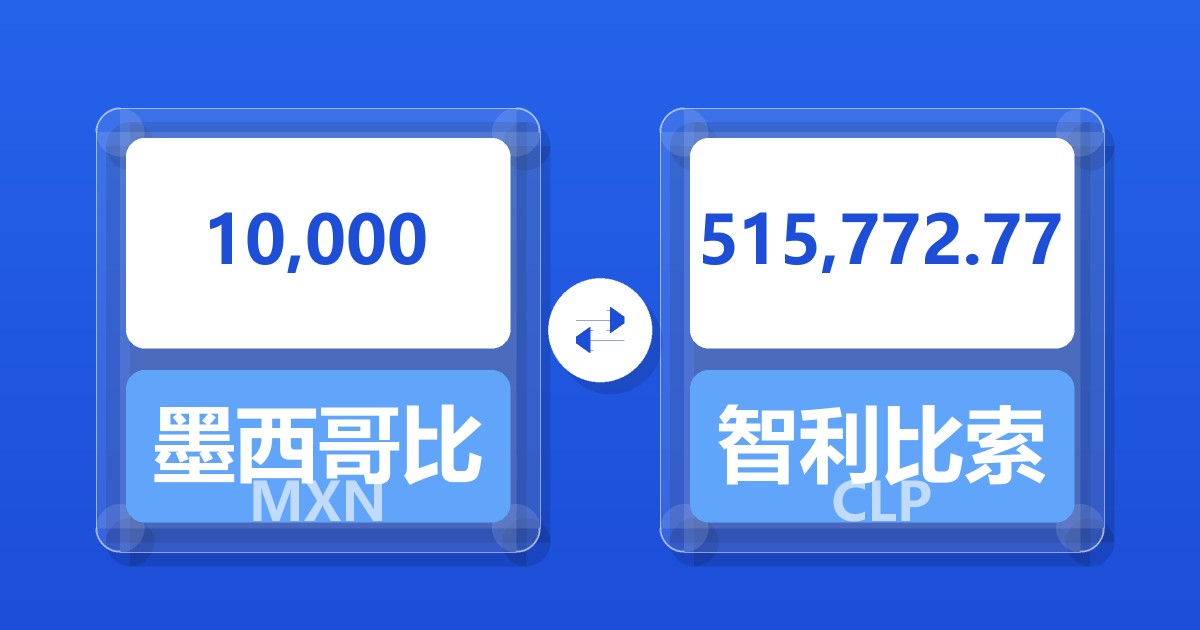 10,000墨西哥比索兑智利比索