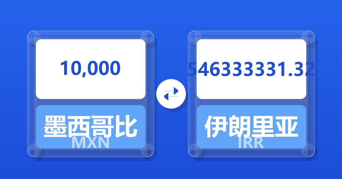 10,000墨西哥比索兑伊朗里亚尔