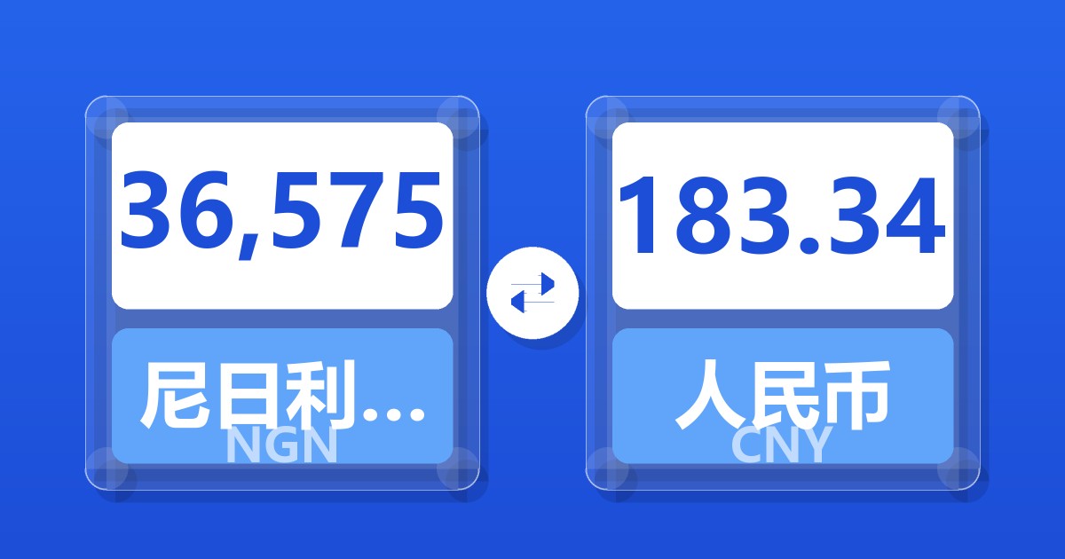 36,575尼日利亚奈拉兑人民币