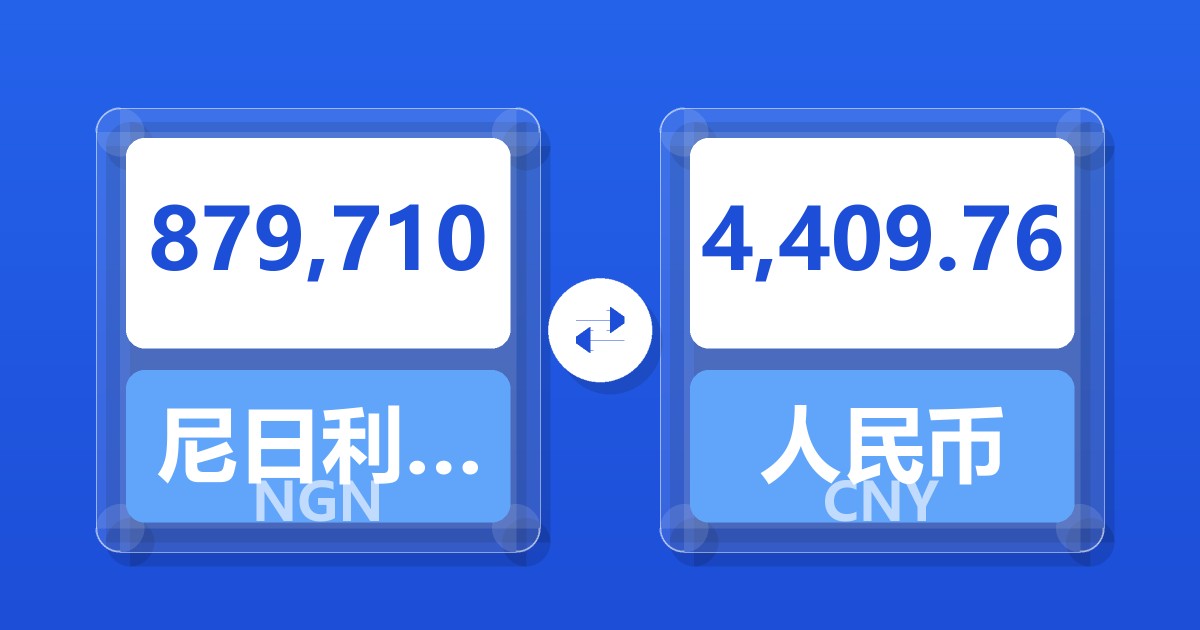 879,710尼日利亚奈拉兑人民币