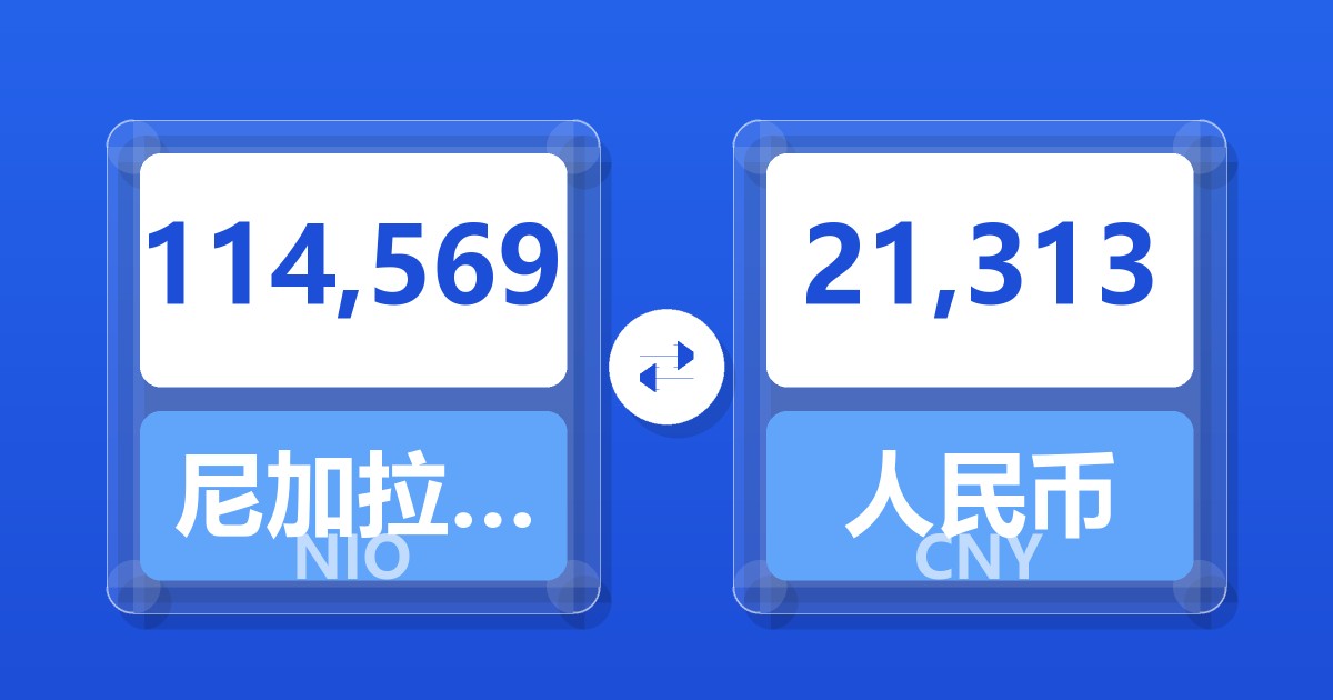 114,569尼加拉瓜科多巴兑人民币