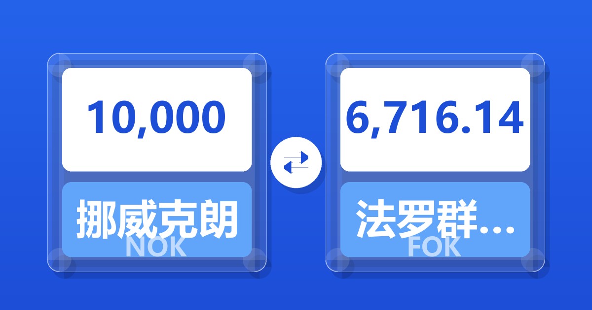10,000挪威克朗兑法罗群岛克朗