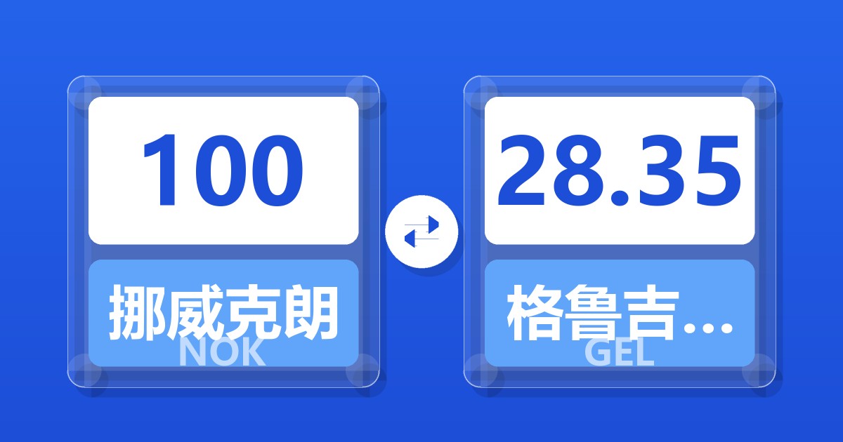 100挪威克朗兑格鲁吉亚拉里