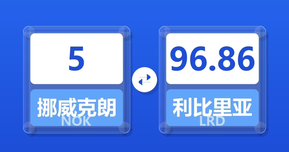 5挪威克朗兑利比里亚元