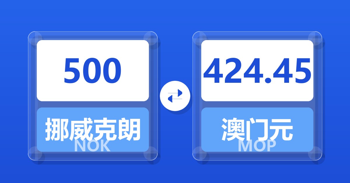500挪威克朗兑澳门元