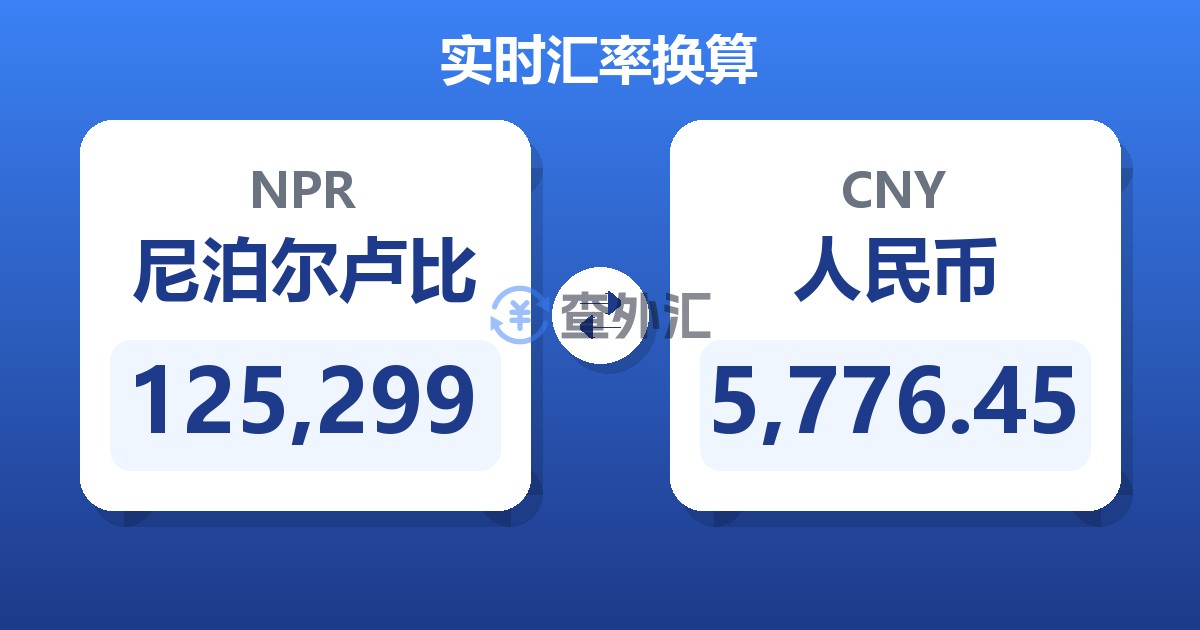 125,299尼泊尔卢比兑人民币