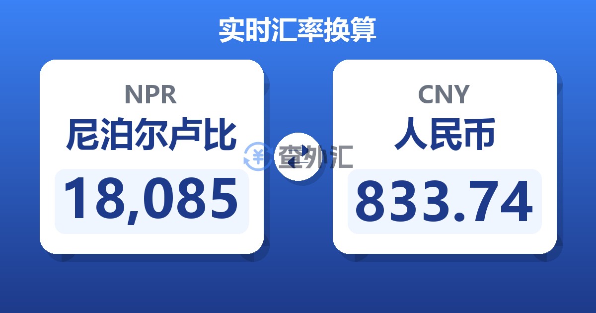 18,085尼泊尔卢比兑人民币