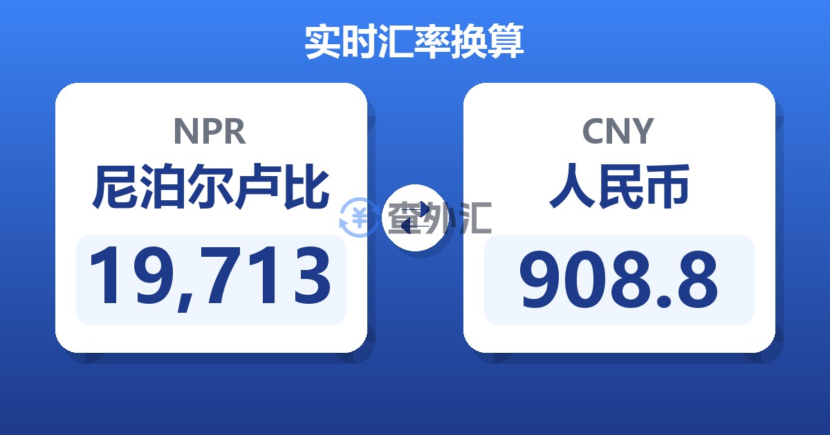 19,713尼泊尔卢比兑人民币