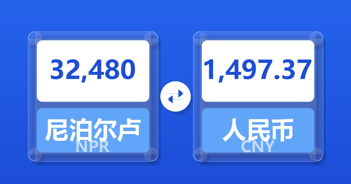 32,480尼泊尔卢比兑人民币