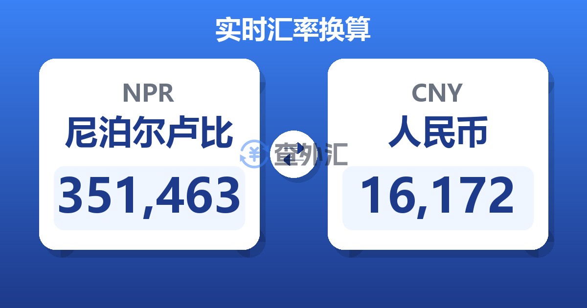 351,463尼泊尔卢比兑人民币