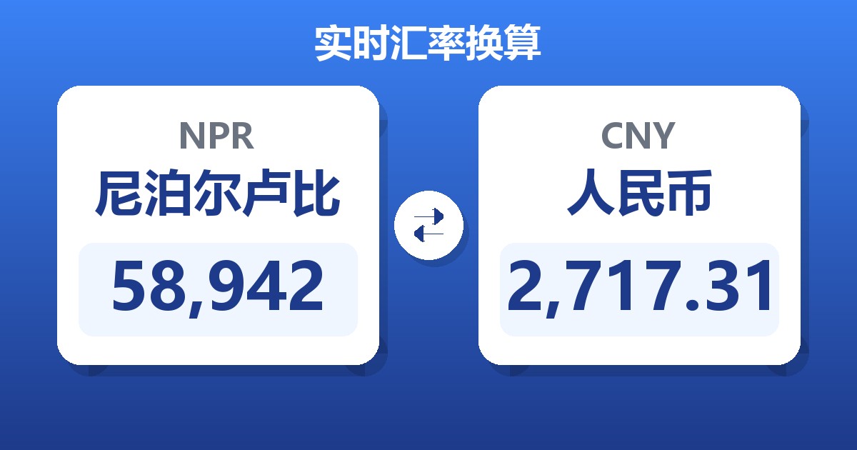 58,942尼泊尔卢比兑人民币