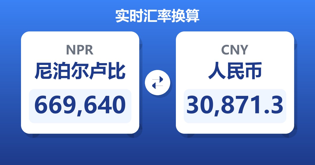 669,640尼泊尔卢比兑人民币