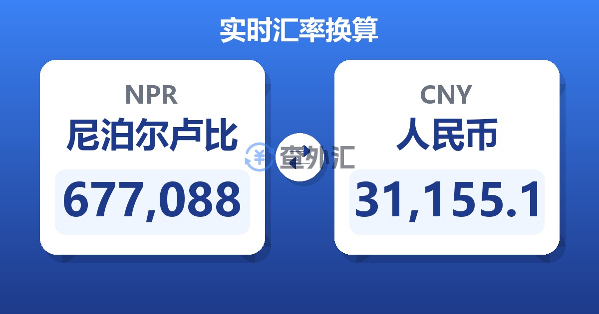 677,088尼泊尔卢比兑人民币