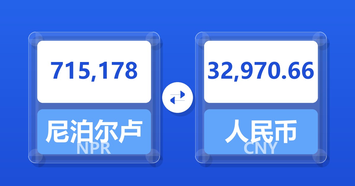 715,178尼泊尔卢比兑人民币