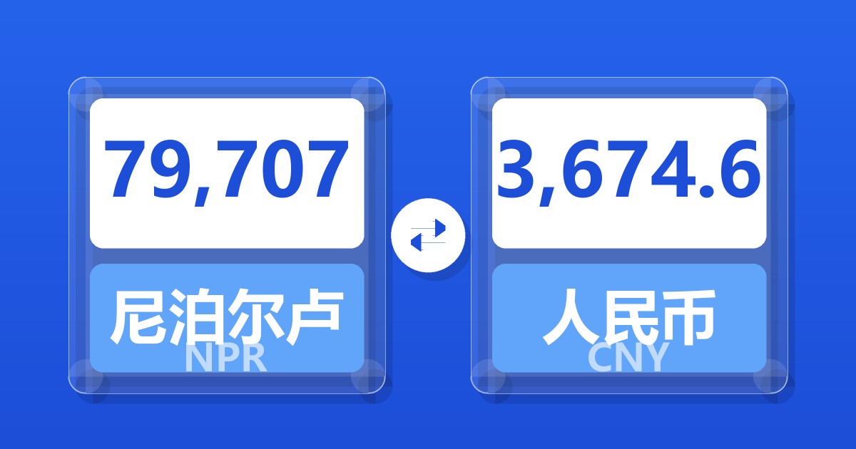 79,707尼泊尔卢比兑人民币