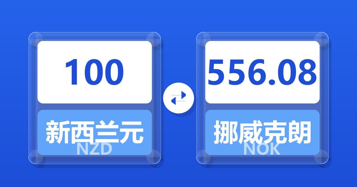 100新西兰元兑挪威克朗
