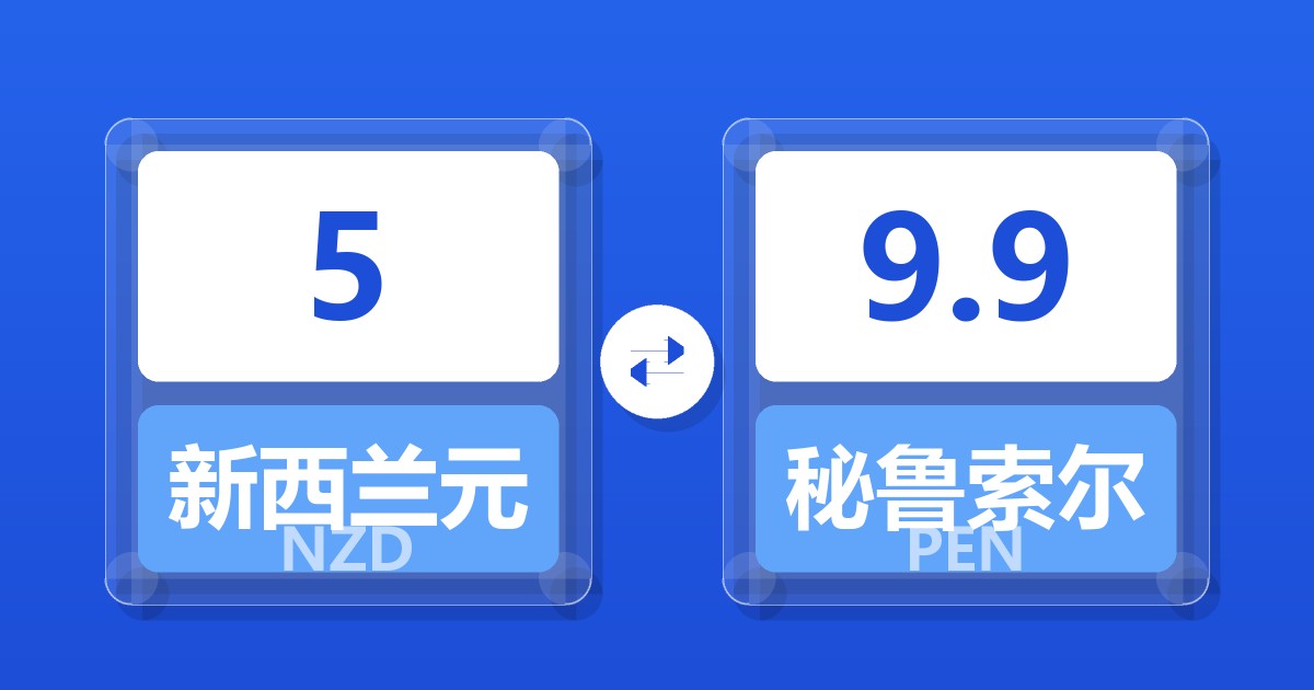 5新西兰元兑秘鲁索尔