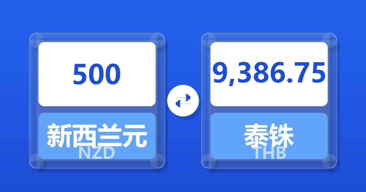 500新西兰元兑泰铢