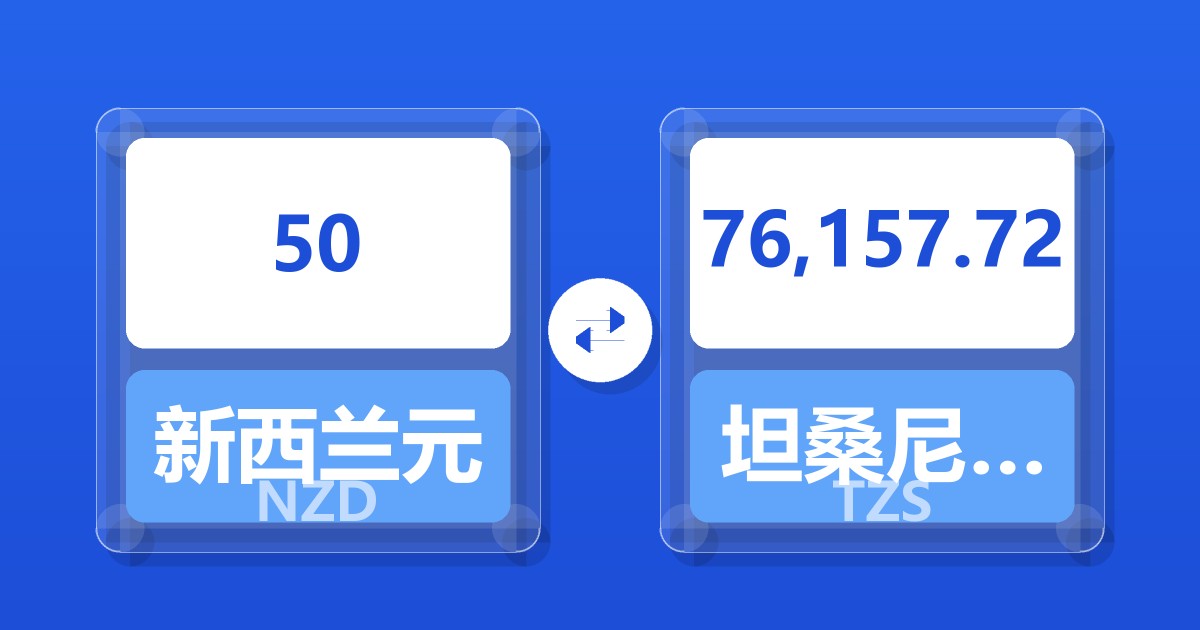 50新西兰元兑坦桑尼亚先令