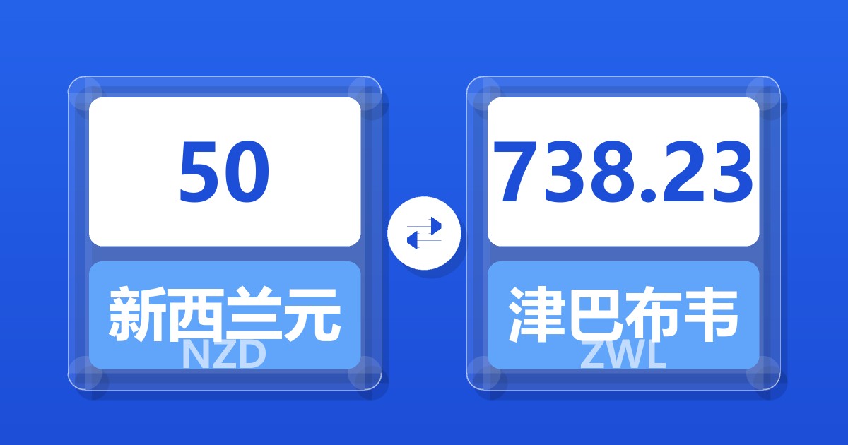 50新西兰元兑津巴布韦元