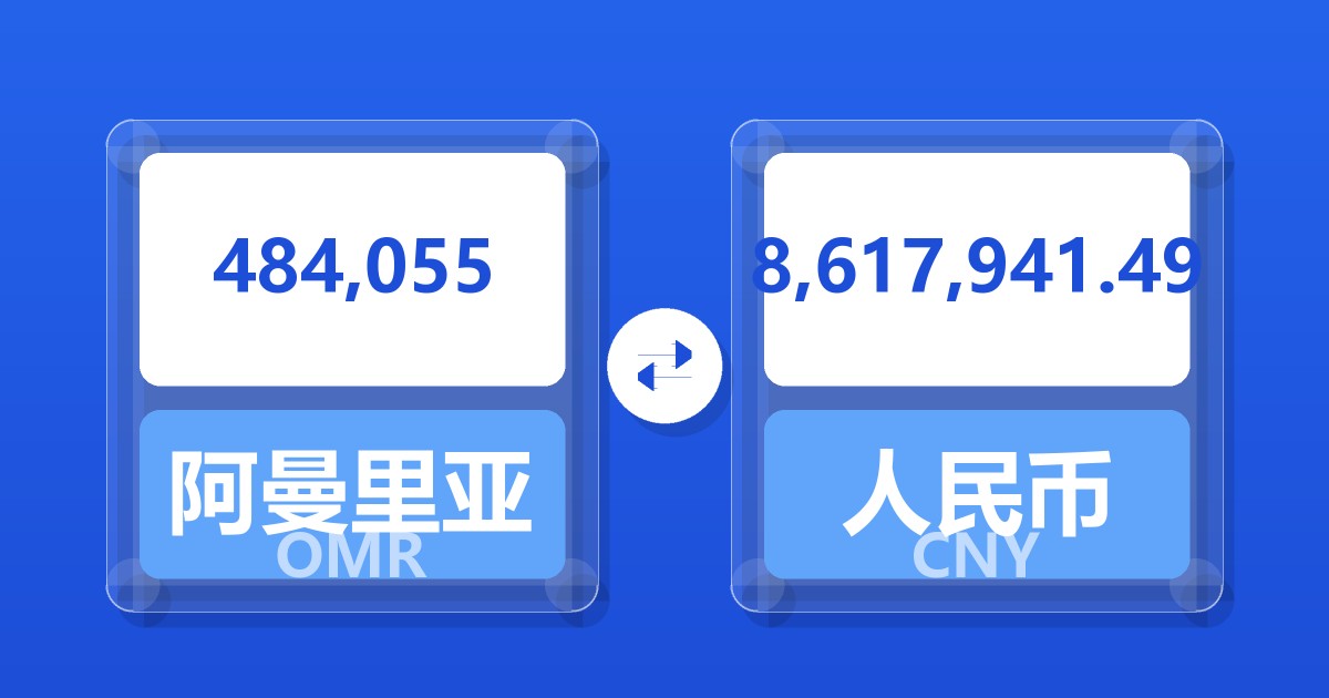 484,055阿曼里亚尔兑人民币