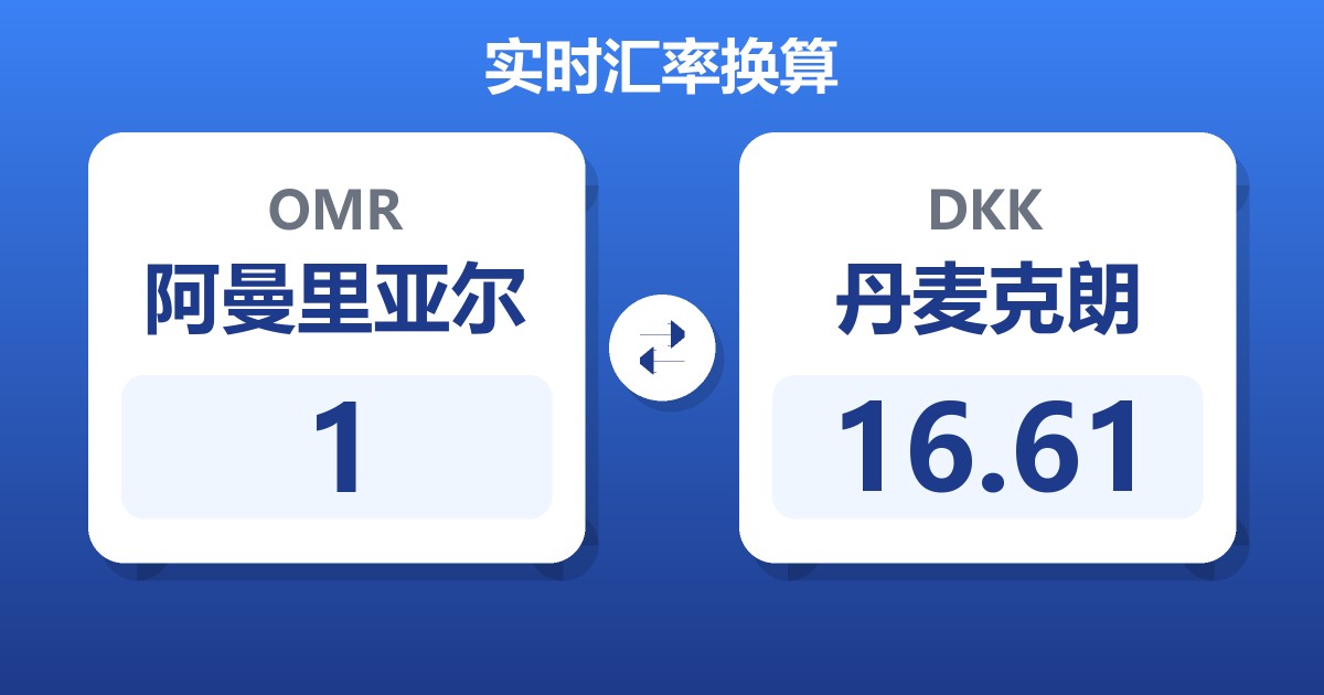 1阿曼里亚尔兑丹麦克朗