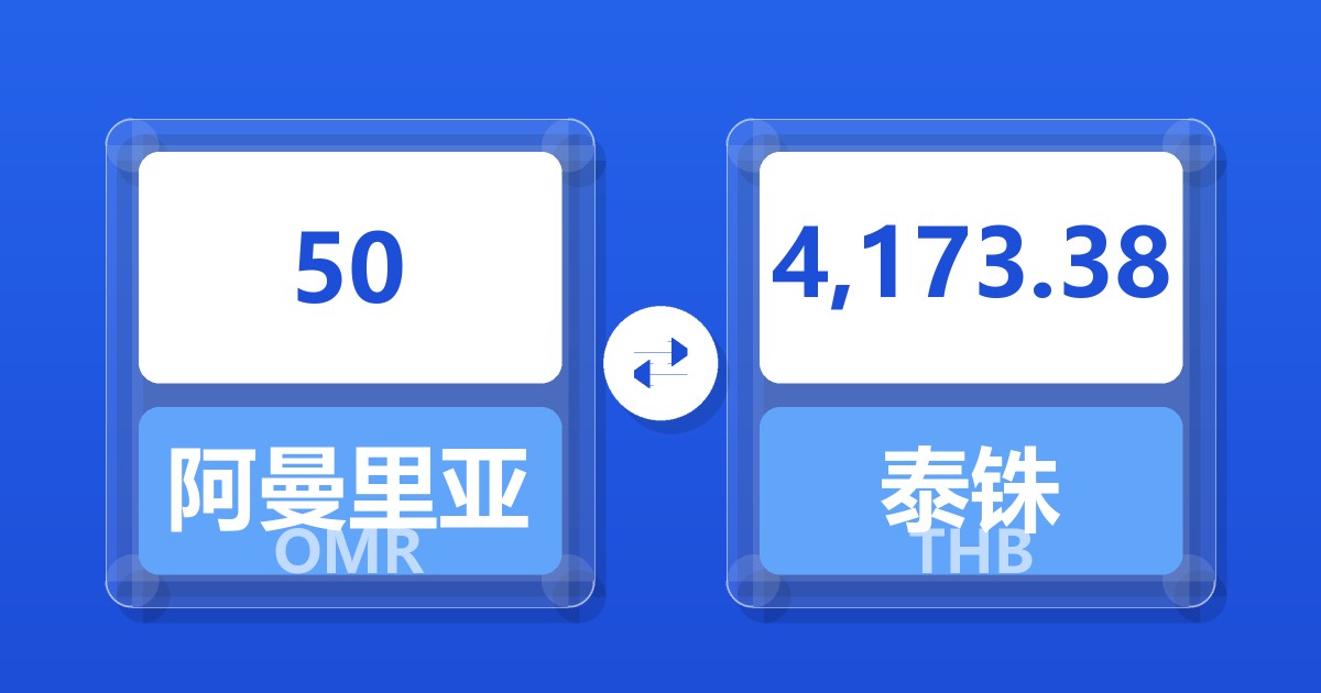 50阿曼里亚尔兑泰铢