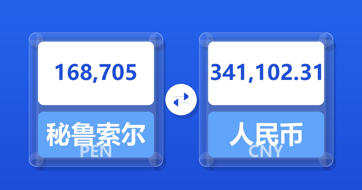 168,705秘鲁索尔兑人民币