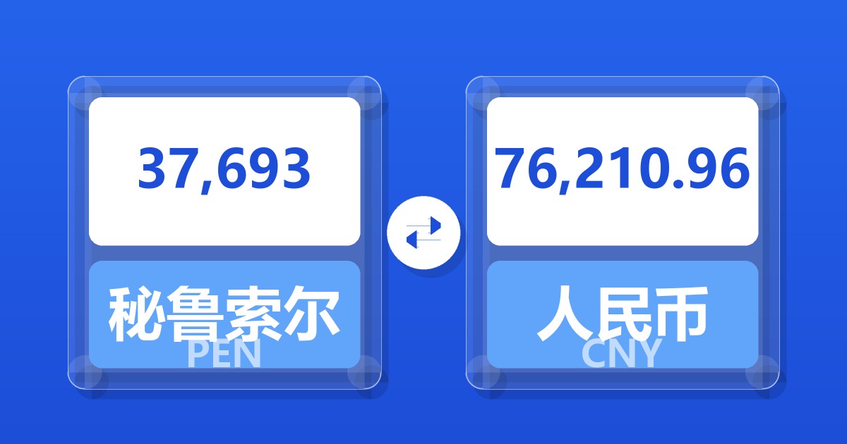 37,693秘鲁索尔兑人民币