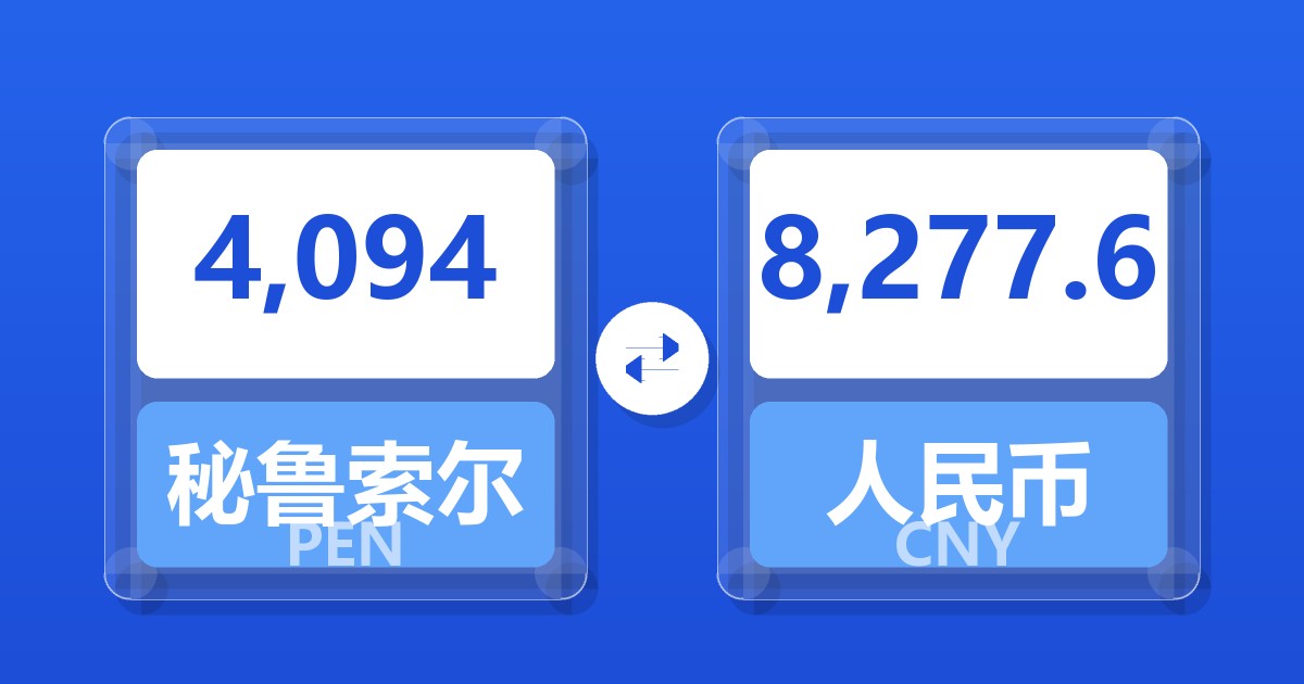 4,094秘鲁索尔兑人民币