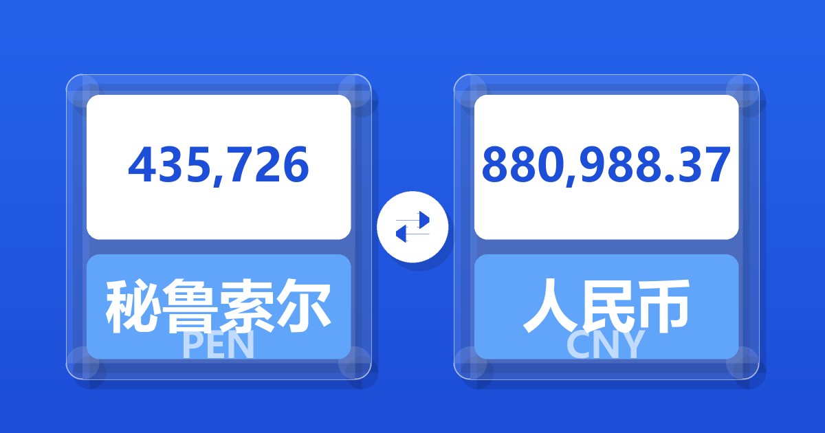 435,726秘鲁索尔兑人民币