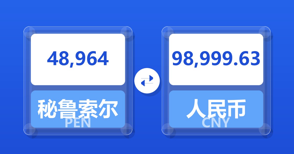 48,964秘鲁索尔兑人民币