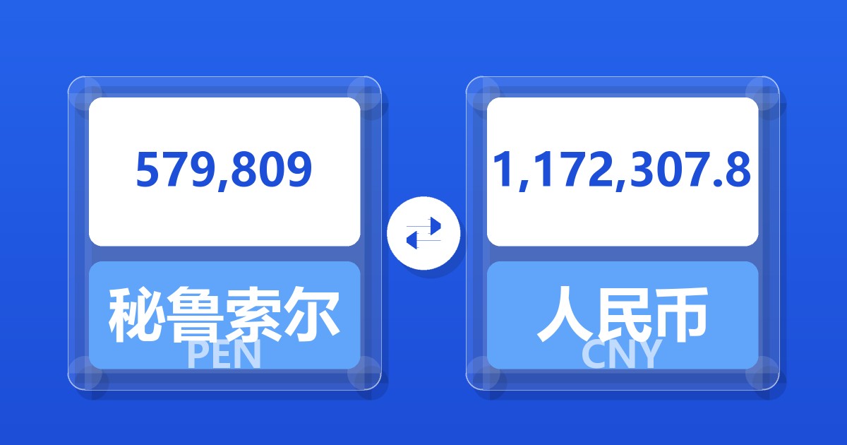 579,809秘鲁索尔兑人民币