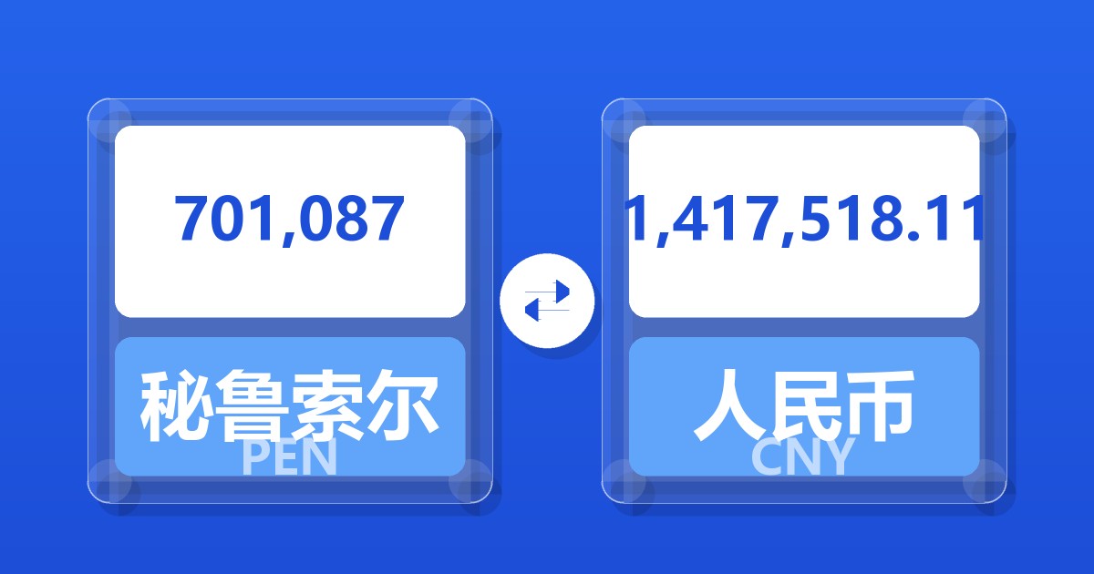 701,087秘鲁索尔兑人民币