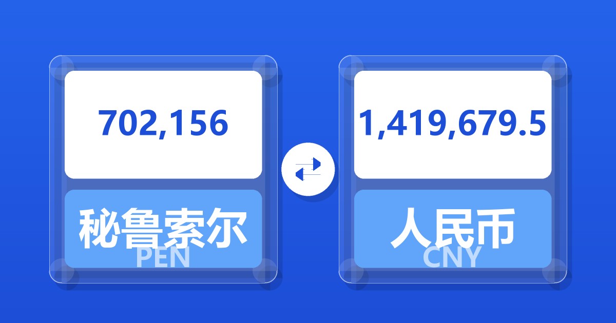 702,156秘鲁索尔兑人民币