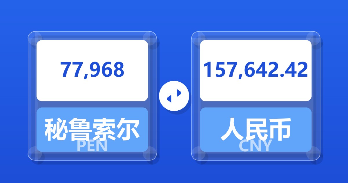 77,968秘鲁索尔兑人民币