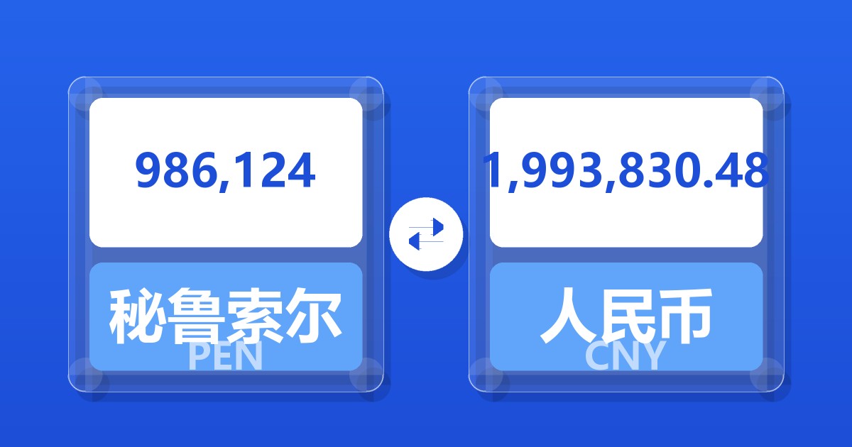 986,124秘鲁索尔兑人民币