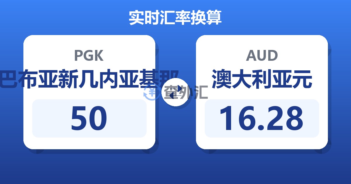 50巴布亚新几内亚基那兑澳大利亚元