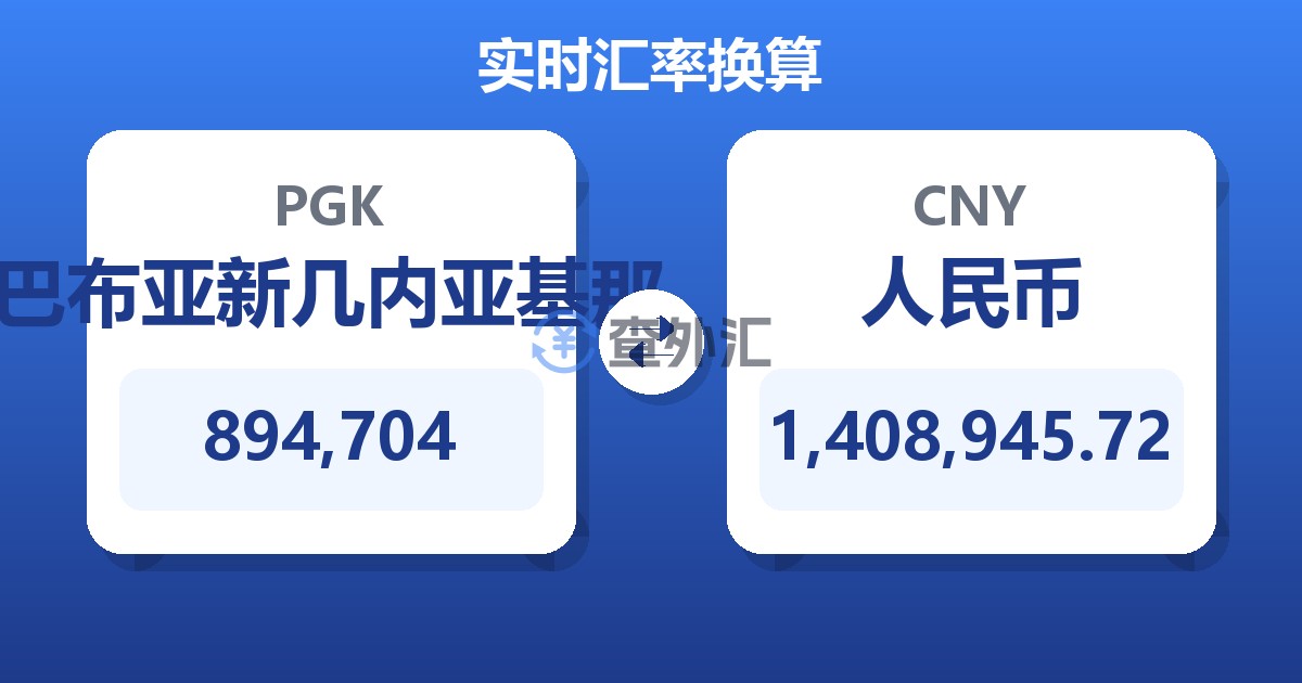 894,704巴布亚新几内亚基那兑人民币